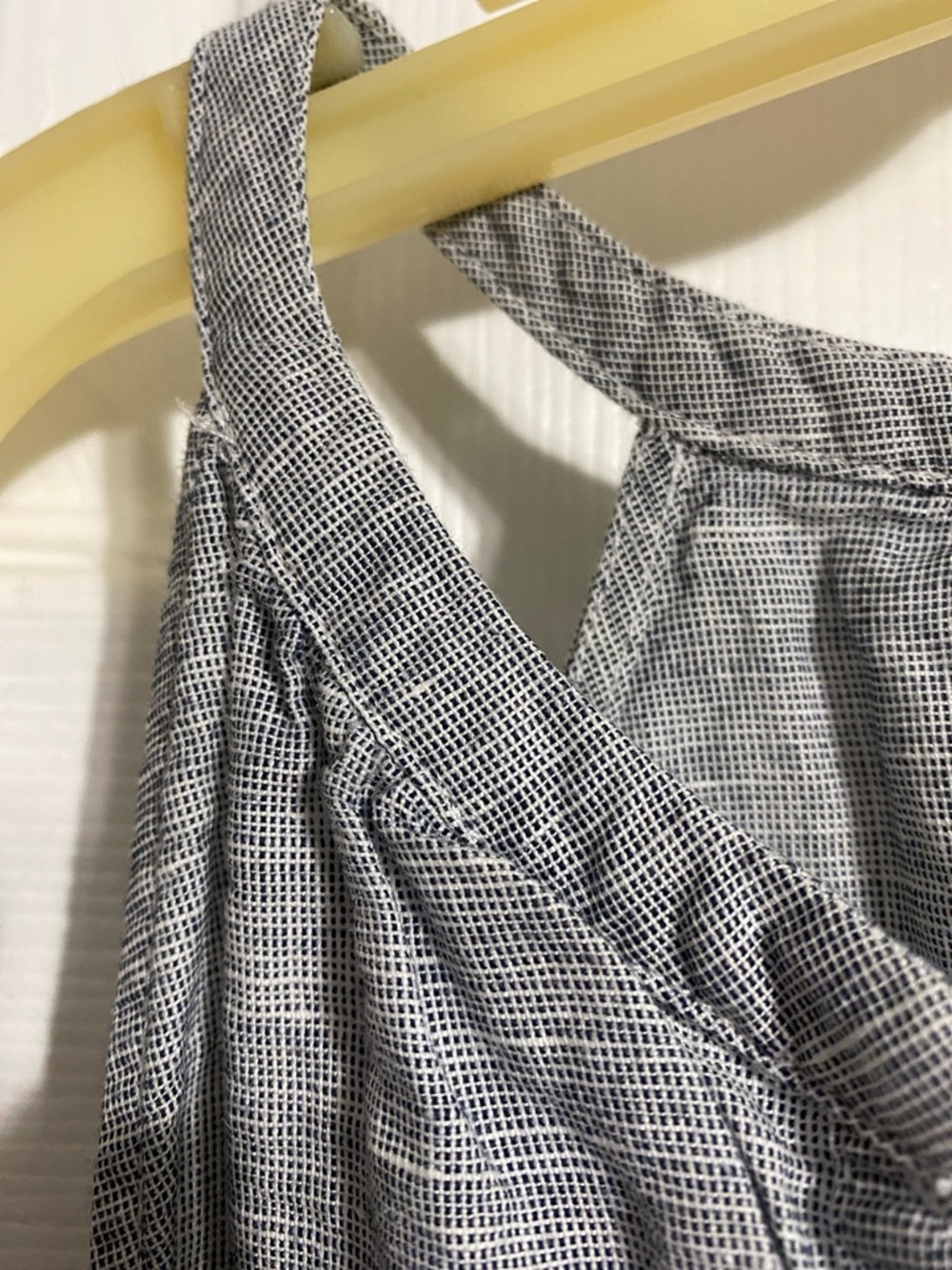 GAP gray linen cotton tank top shirt size LARGE - Picture 4 of 9
